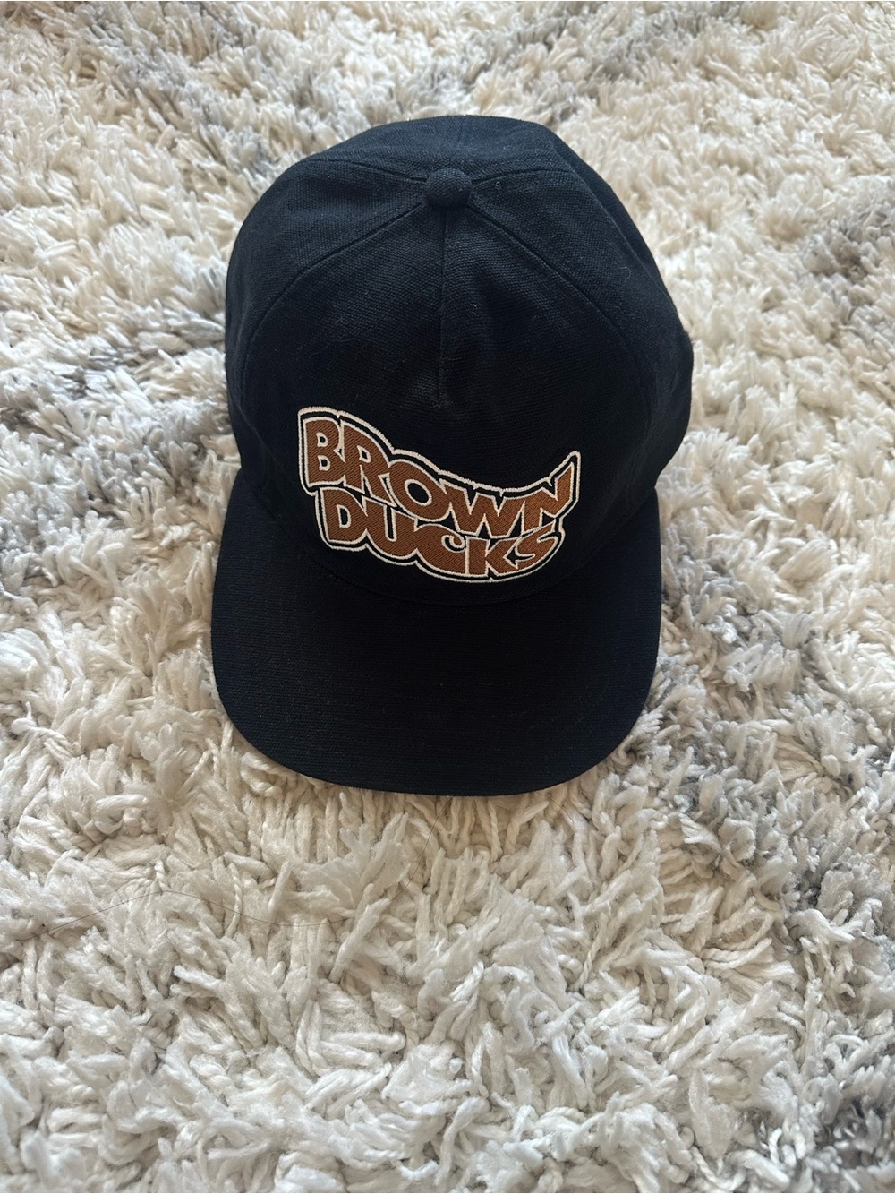 Carhartt wip Brown Ducks men Black Baseball Cap hat